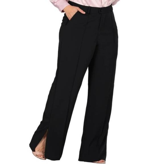 Standards and Practices High Waist Split Hem Trouser Dress Pants Womens Plus 18 - Picture 1 of 8